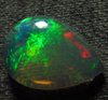 2.35 / Cts - 10x13 mm - Pear Cut Cabochon - WELO ETHIOPIAN OPAL - Amazing Green Blue Red Mix Fire